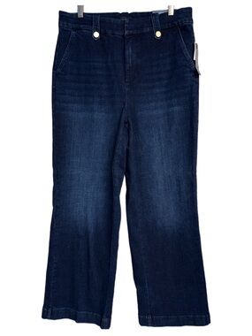 Talbots - High-Waist Wide Leg Jeans - Size 14